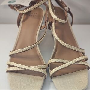 A New Day Women Tan Irena Strappy Heels